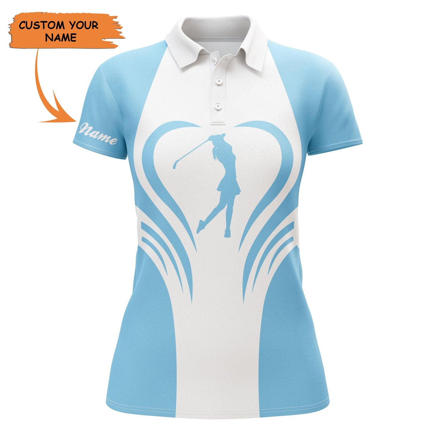 Golf Custom Name Women Polo Shirt, Women Love Golf Multi-color Golf Personalized Women Polo Shirt - Perfect Gift For Ladies, Golf Lovers, Golfers - Amzanimalsgift