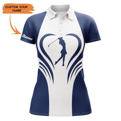 Golf Custom Name Women Polo Shirt, Women Love Golf Multi-color Golf Personalized Women Polo Shirt - Perfect Gift For Ladies, Golf Lovers, Golfers - Amzanimalsgift