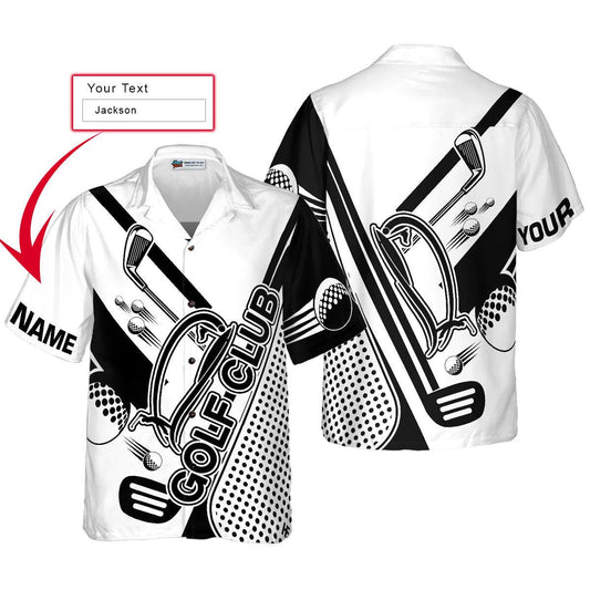 Golf Hawaiian Shirt Club's Custom Name , Golf Club's Hawaiian Shirt, Golf Personalized Aloha Shirt- Gift For Men, Women, Golf Lover, Friend, Family - Amzanimalsgift