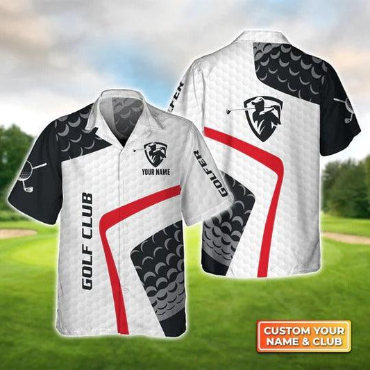 Golf Hawaiian Shirt, Custom Name And Club Golf Hawaiian Shirt, Graphic Golf Club, Personalized Aloha Hawaiian Shirt - Gift For Golf Lovers, Golfers - Amzanimalsgift