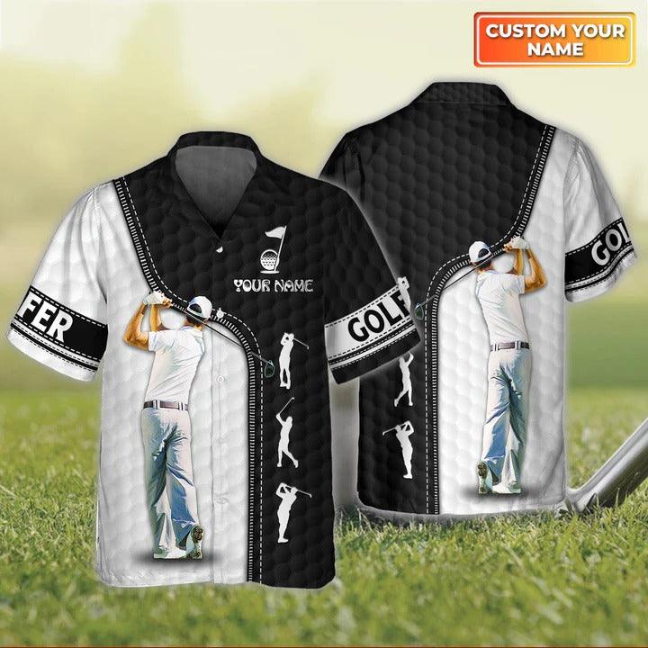 Golf Hawaiian Shirt Customized Name, Name Golf Player Personalized Aloha Hawaiian Shirt For Men - Perfect Gift For Golf Lovers, Golfers - Amzanimalsgift