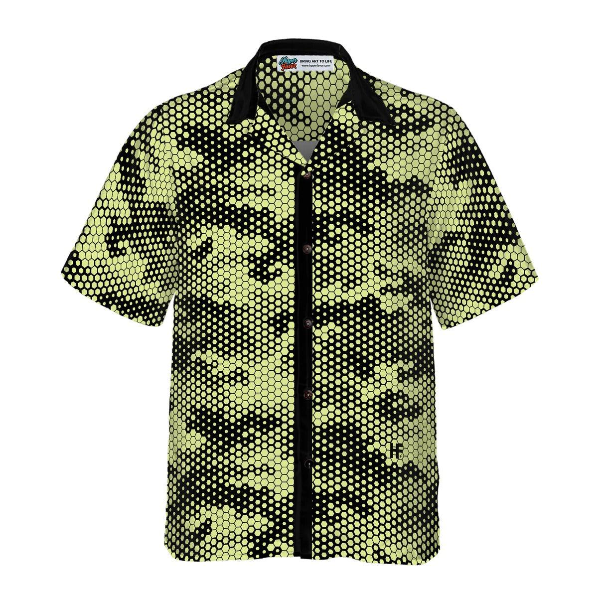 Golf Hawaiian Shirt, Golf Ball Texture Digital Camo Hawaiian Shirt, Golf Pattern Aloha Shirt- Perfect Gift For Men, Women, Golf Lover, Friend, Family - Amzanimalsgift