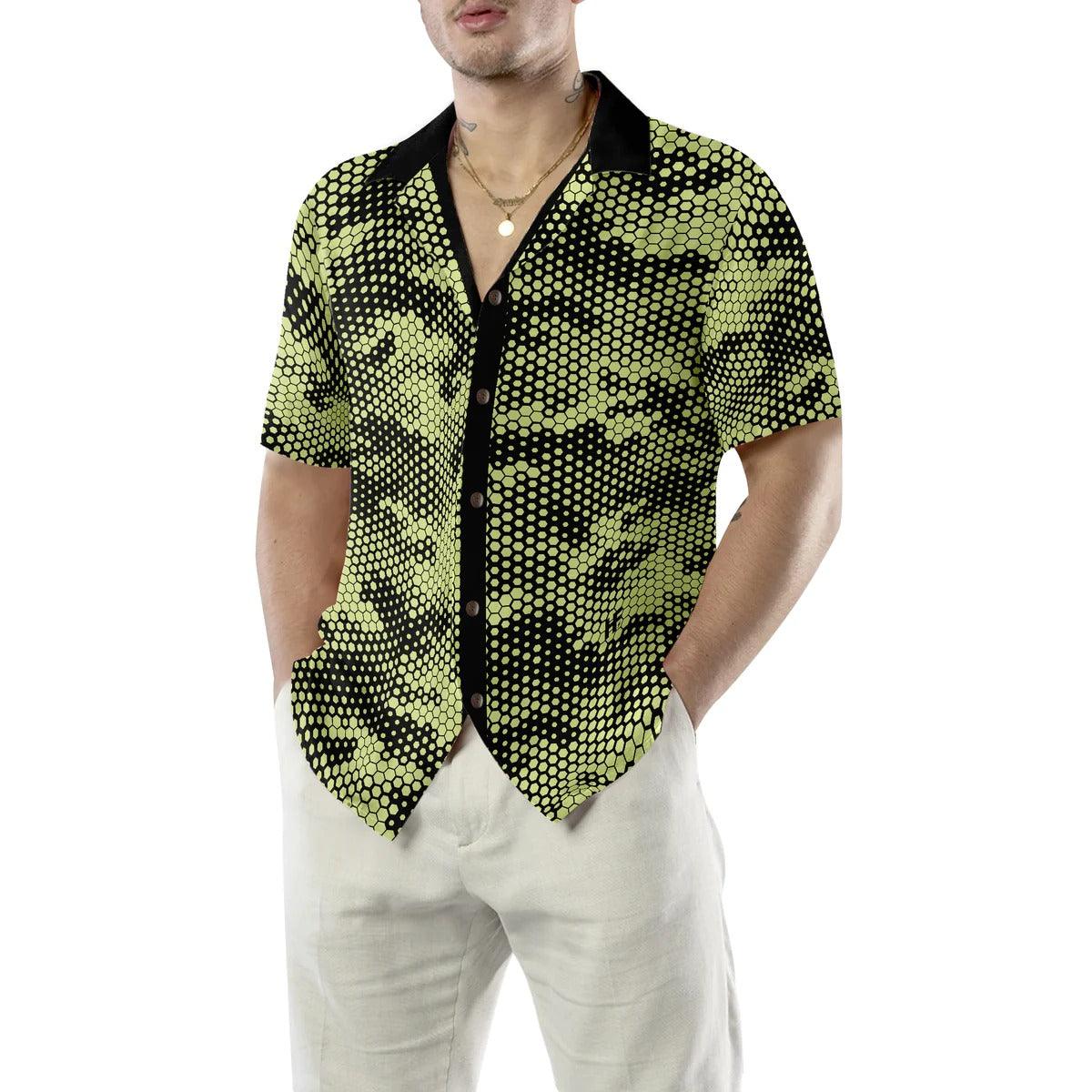 Golf Hawaiian Shirt, Golf Ball Texture Digital Camo Hawaiian Shirt, Golf Pattern Aloha Shirt- Perfect Gift For Men, Women, Golf Lover, Friend, Family - Amzanimalsgift