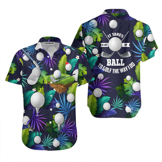 Golf Hawaiian Shirt, Golf Funny Tropical Golf Lover Aloha Hawaiian Shirts For Men and Women - Gift For Friend, Family, Golfer - Amzanimalsgift