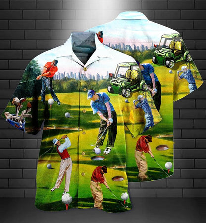 Golf Men Women Polo Shirt - Golf Men, Golf Cart Women Polo Shirt - Perfect Gift For Men & Women, Golf Lover