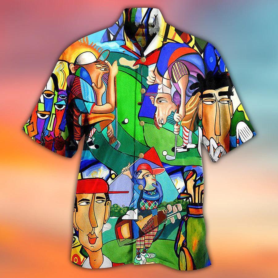 Golf Hawaiian Shirts - Golf Players Hawaiian Shirt For Summer - Perfect Gift For Men, Golf Lovers, Golfer - Amzanimalsgift