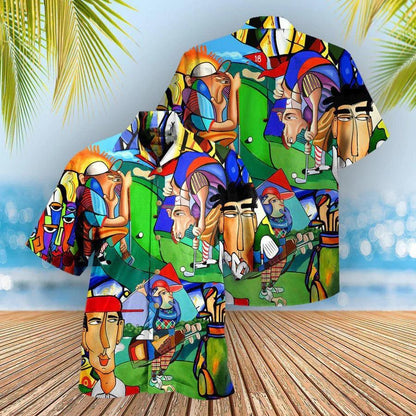 Golf Hawaiian Shirts - Golf Players Hawaiian Shirt For Summer - Perfect Gift For Men, Golf Lovers, Golfer - Amzanimalsgift