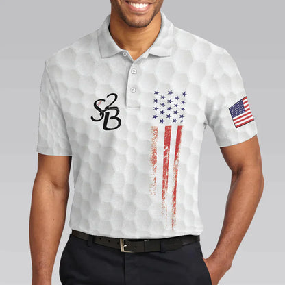 Golf Men Polo Shirt, American Flag, Golf 4th Of July Polo Shirt, Cool Golf Gift For Men - Gift For Golf Lovers, Golfers - Amzanimalsgift