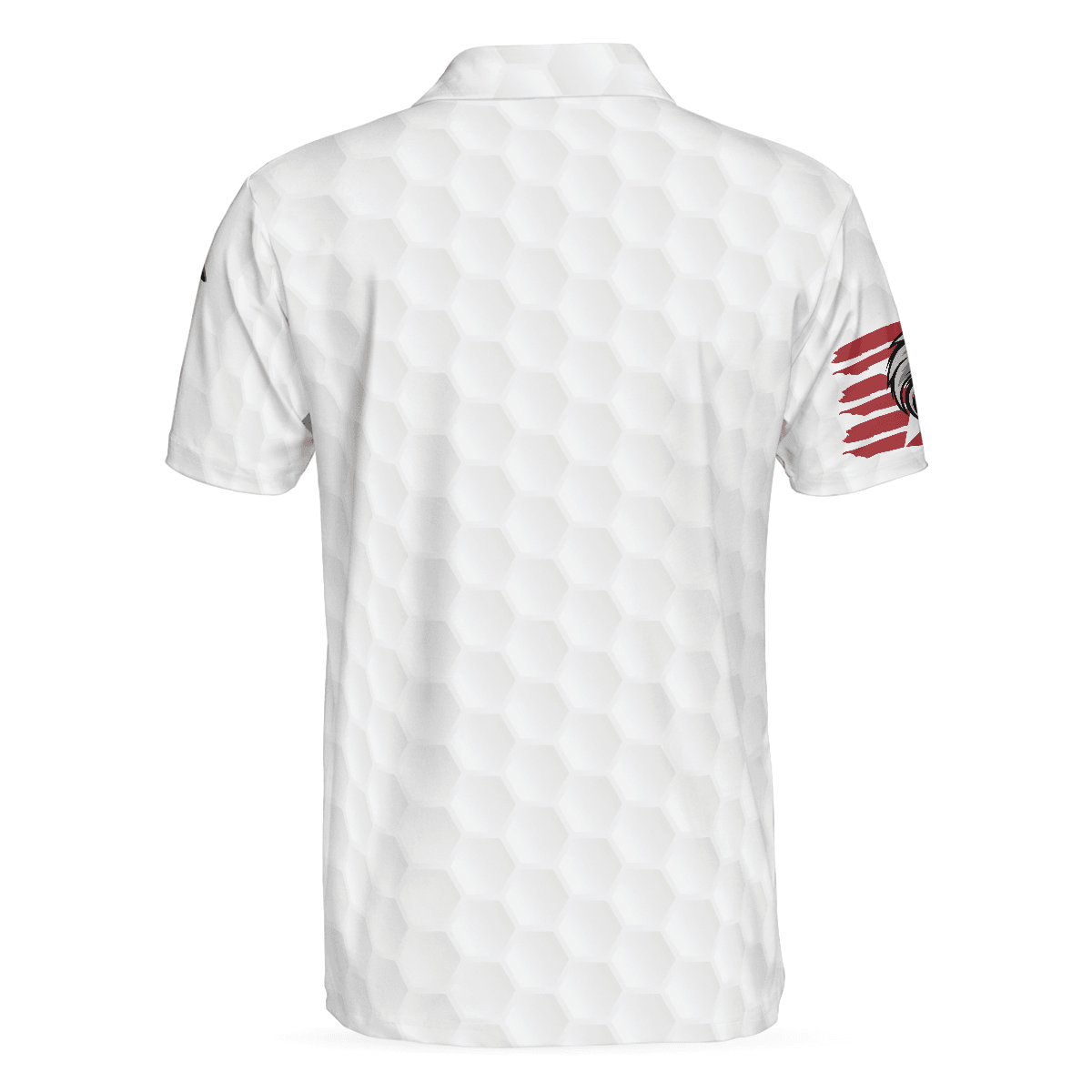 Golf Men Polo Shirt, American Flag, Golf Ball Texture Men Polo Shirt, Bald Eagles American Golf Polo Shirt For Men - Gift For Golf Lovers, Golfers - Amzanimalsgift