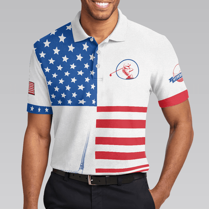 Golf Men Polo Shirt, American Flag Polo Shirts For Men - Perfect Gift For Golf Lovers, Golfer, American Lovers - Amzanimalsgift