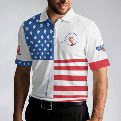 Golf Men Polo Shirt, American Flag Polo Shirts For Men - Perfect Gift For Golf Lovers, Golfer, American Lovers - Amzanimalsgift