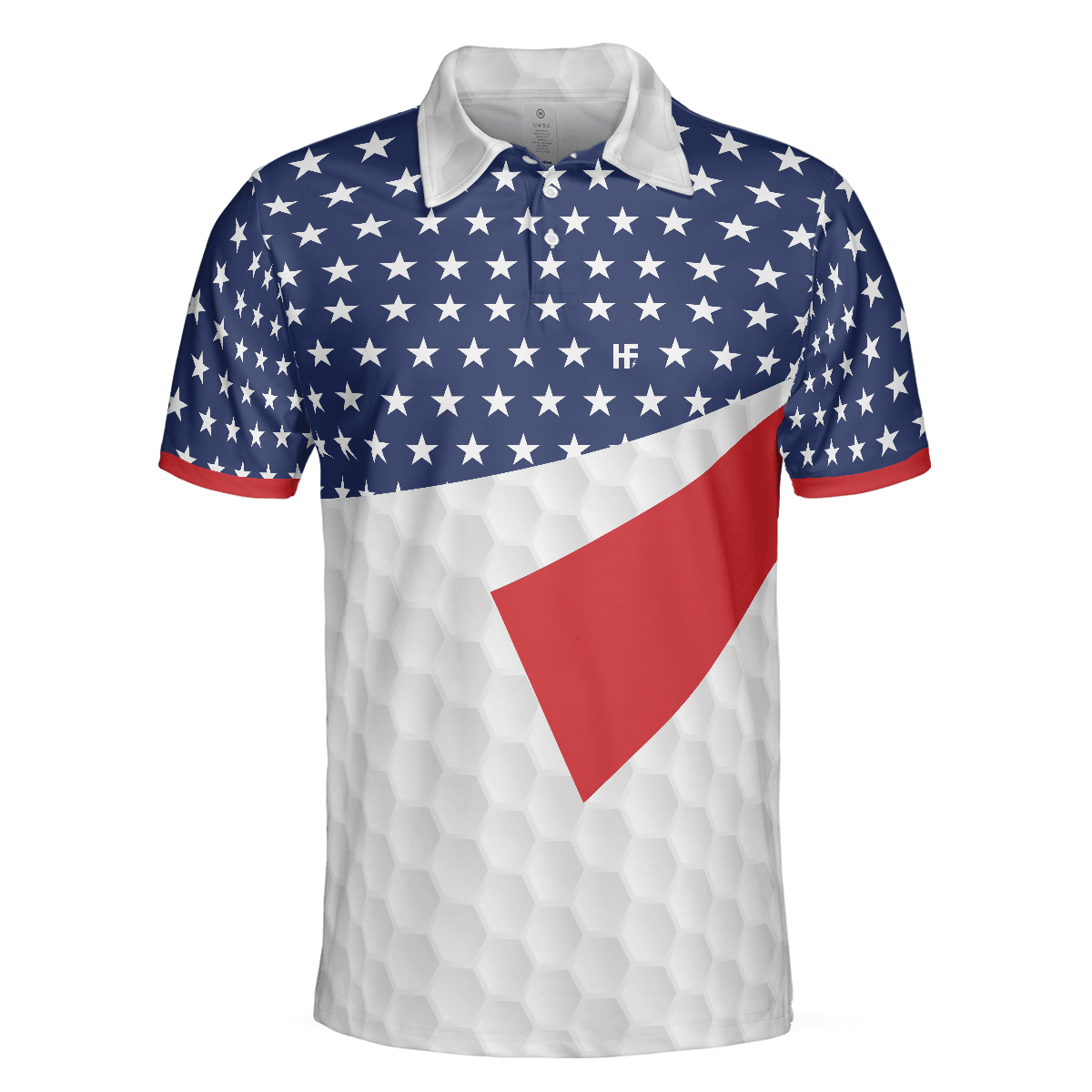 Golf Men Polo Shirt, American Flag Texture Golf Polo Shirt, Golfaholic Polo Shirt For Men - Best Gift For Golfers, Golf Lovers - Amzanimalsgift