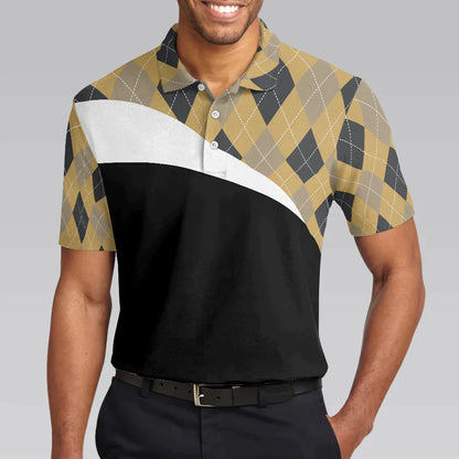Golf Men Polo Shirt, Argyle Pattern Golf And Beer Polo Shirt, Just A Man Who Loves Golf & Beer Shirt For Men - Gift For Golfers, Golf Lovers - Amzanimalsgift