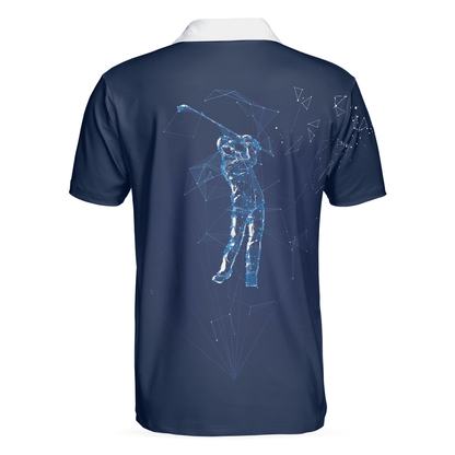 Golf Men Polo Shirt, Artistic High Tech Skull Polo Shirt, Golf Players Shirt For Men - Best Gift For Golfers, Golf Lovers - Amzanimalsgift