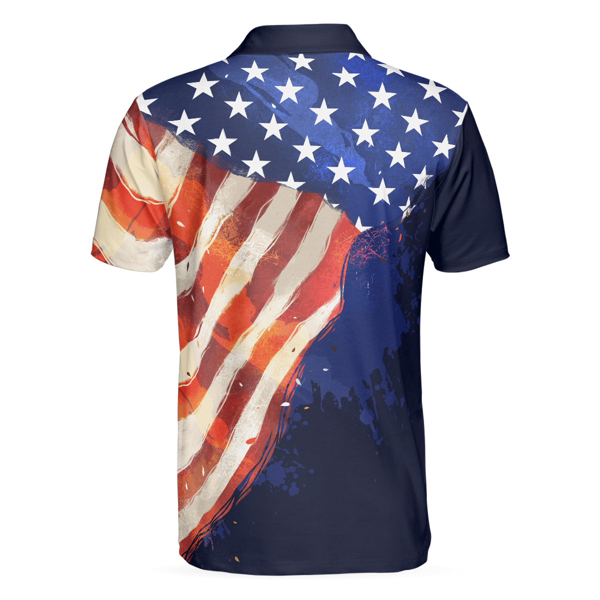 Golf Men Polo Shirt, Eagle Flying Golf with American Flag Independence Day Polo Shirts For Men, 4th Of July Gift For Golfers, Golf Team Lovers - Amzanimalsgift