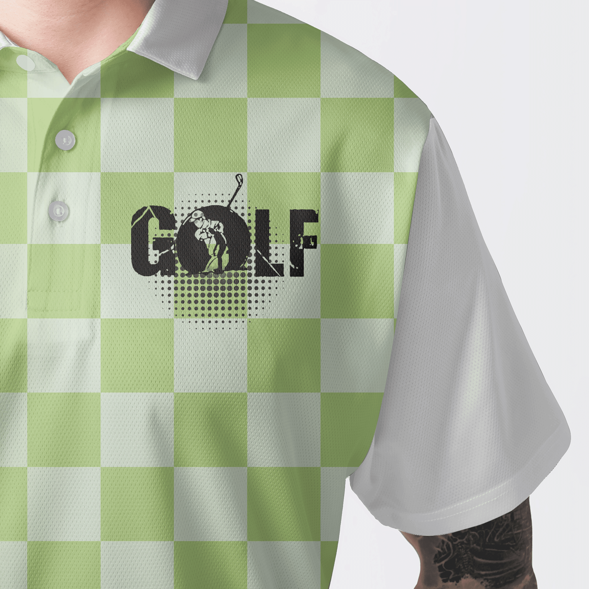Golf Men's Long Sleeve Polo Shirt - Funny Custom Name Apparel, I'd