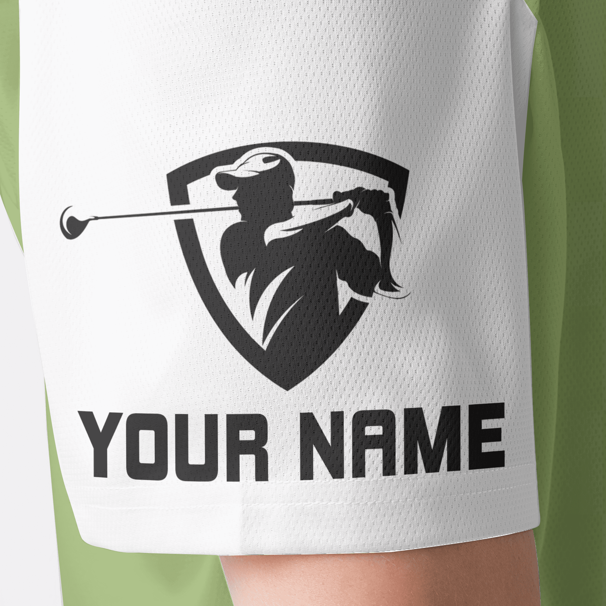 Golf Men's Long Sleeve Polo Shirt - Funny Custom Name Apparel, I'd