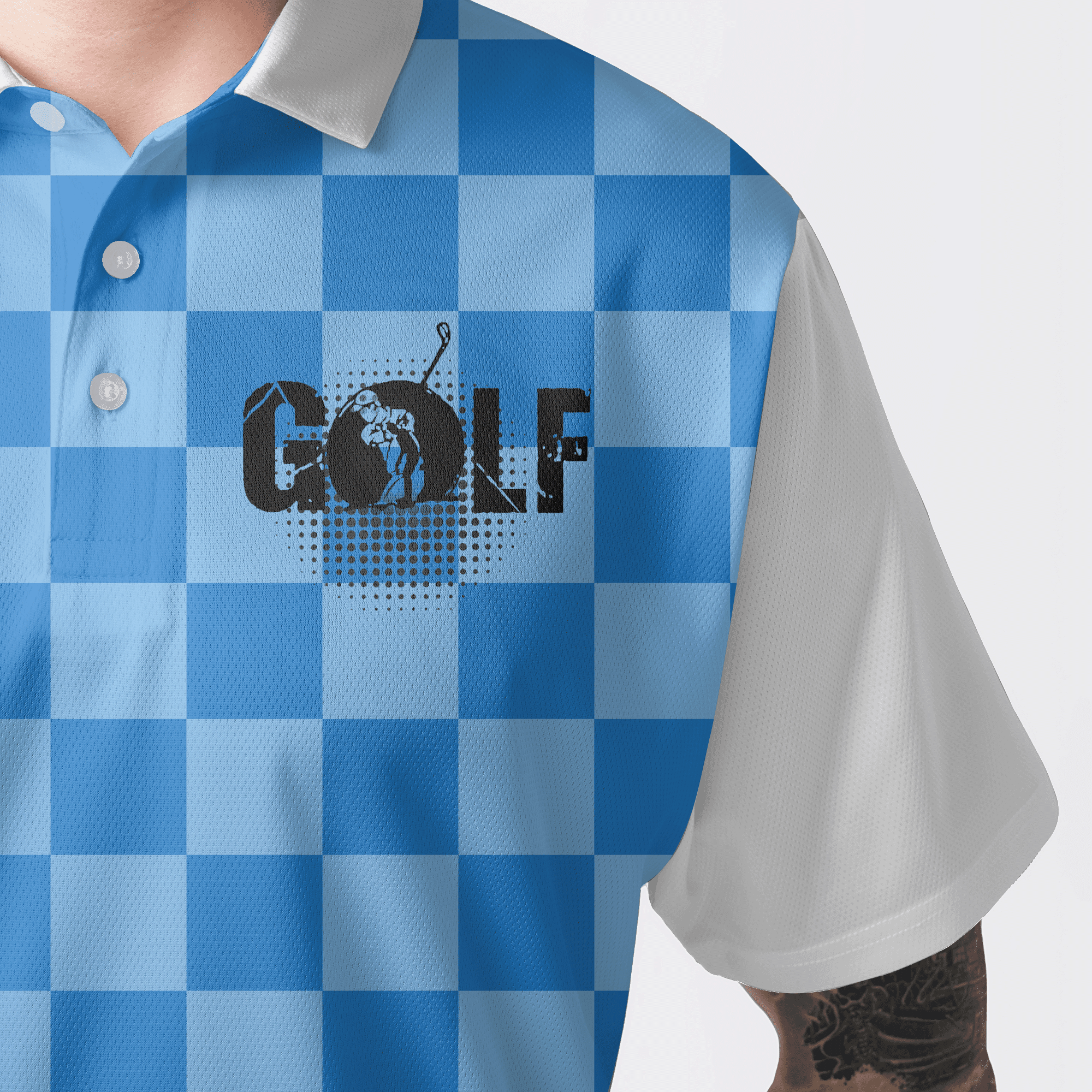 Golf Men's Long Sleeve Polo Shirt - Funny Custom Name Apparel, I'd