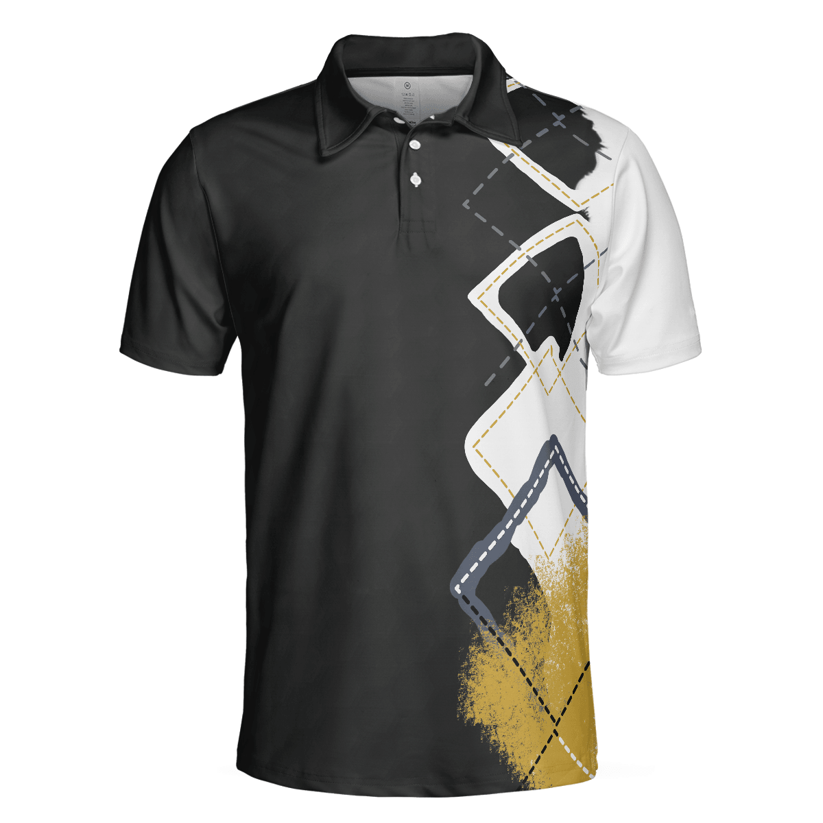 Golf Men Polo Shirt, Stress Is Caused Polo Shirt, Best Argyle Pattern Golf Shirt For Men, Colorful Golf Shirt - Perfect Gift For Men, Golfers - Amzanimalsgift