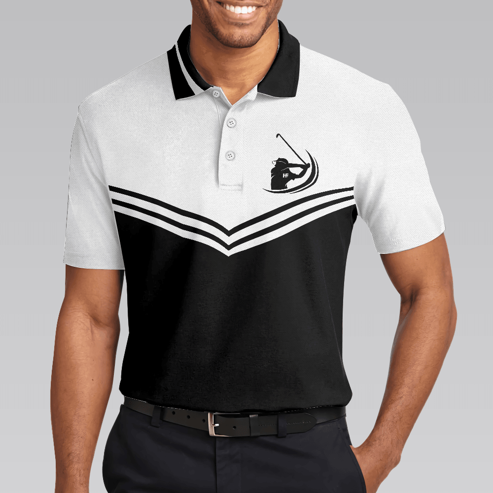 Golf Men Polo Shirt, Swing Hard In Case You Hit It Short Sleeve Polo Shirt, Best Polo Shirts For Men - Perfect Gift For Men, Golfers - Amzanimalsgift