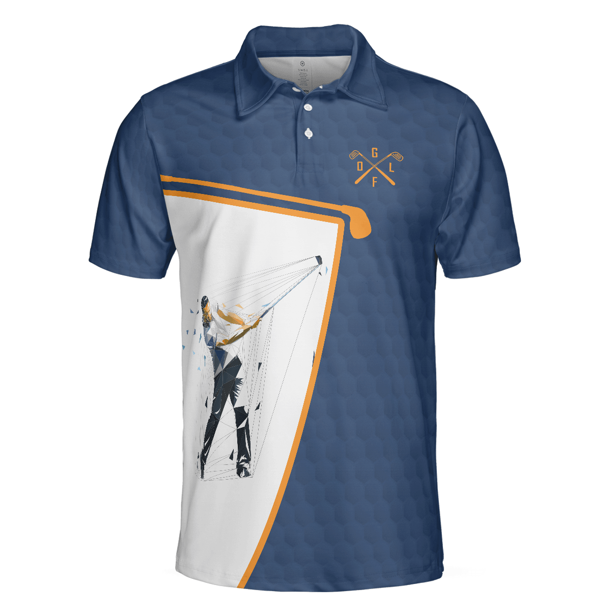 Golf Men Polo Shirt, Swing Swear Drink And Repeat Golf Polo Shirt, Blue And White Golf Polo Shirt, Funny Golf Shirt - Perfect Gift For Men, Golfers - Amzanimalsgift