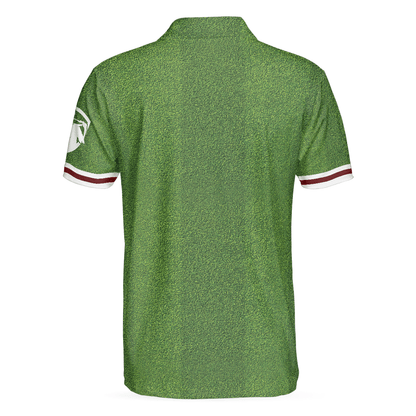 Golf Men Polo Shirts - White And Green Golfers Men Polo Shirts, Cool Gift For Golfers - Perfect Gift For Men, Golfers, Golf Lover, Male Players - Amzanimalsgift