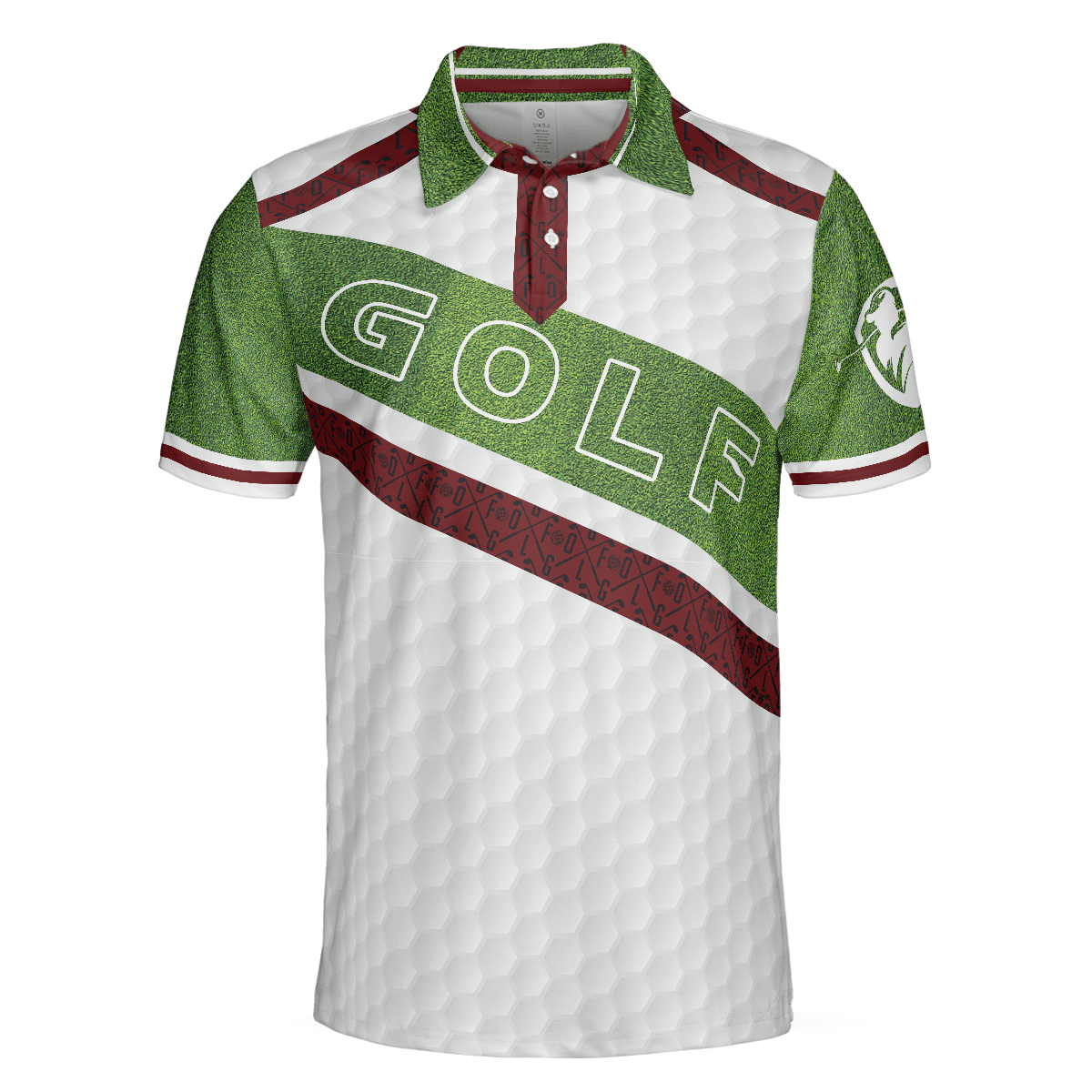 Golf Men Polo Shirts - White And Green Golfers Men Polo Shirts, Cool Gift For Golfers - Perfect Gift For Men, Golfers, Golf Lover, Male Players - Amzanimalsgift