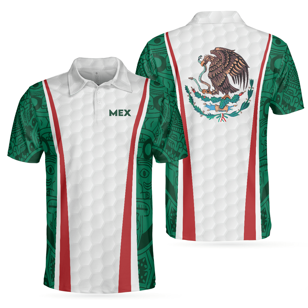 Golf Mexico Retro Men Polo Shirt, Best Golf Shirt Design For Mexican Lovers, Golf Gift Idea For Male Golfers - Amzanimalsgift