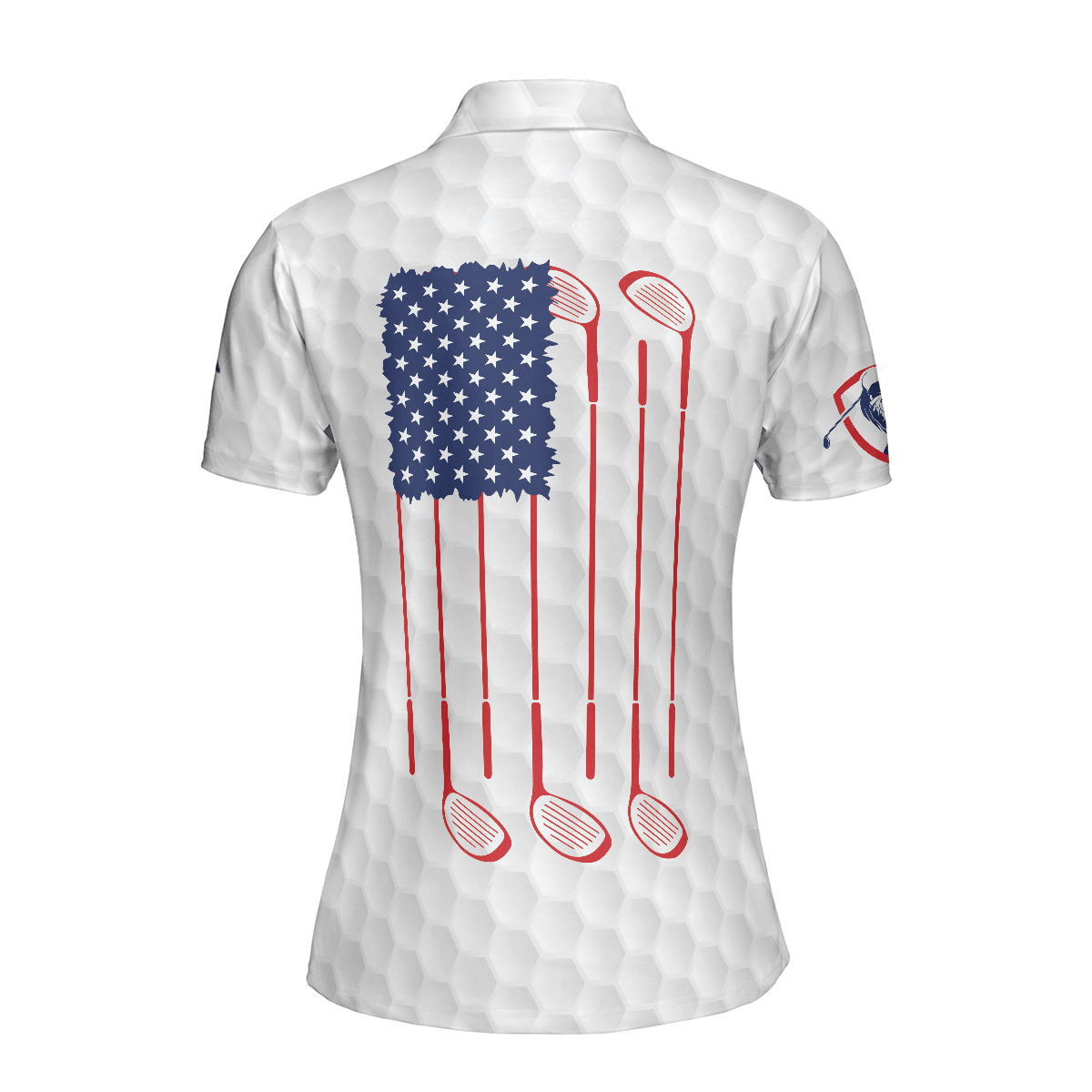 Golf Women Polo Shirt, American Flag With Argyle Pattern, Patriotic Golfing Shirt Design For Men - Best Gift For Golfers, Golf Lovers - Amzanimalsgift