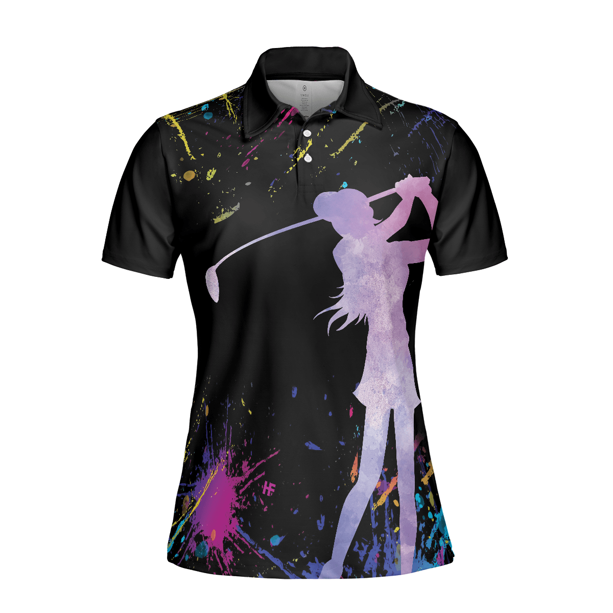 Golf Women Polo Shirt - Black Golfing Golf Girl You Say Girl Can't Golf I Say Watch Me Women Polo Shirts - Perfect Gift For Women, Golfers, Golf Lover - Amzanimalsgift