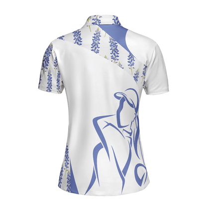 Golf Women Polo Shirt, Bluebonnet Girl Golfer Women Polo Shirts, Unique Female Golf Gift For Ladies, Golf Lovers, Golfers - Amzanimalsgift