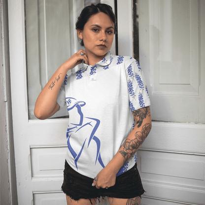 Golf Women Polo Shirt, Bluebonnet Girl Golfer Women Polo Shirts, Unique Female Golf Gift For Ladies, Golf Lovers, Golfers - Amzanimalsgift