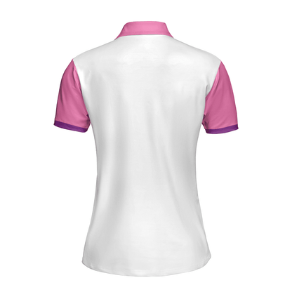 Golf Women Polo Shirt, Classic Golf Lady White And Pink Golf Women Polo Shirt, Golf Shirt For Girls - Perfect Gift For Ladies, Golfers, Golf Lovers - Amzanimalsgift