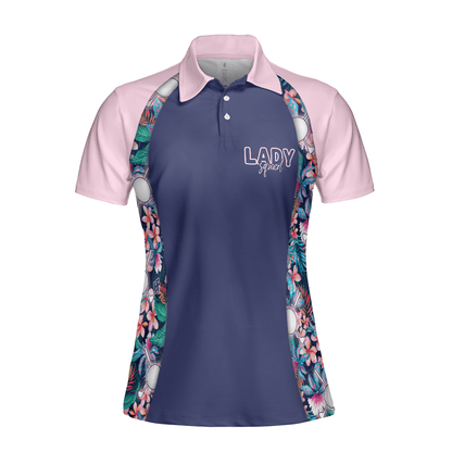 Golf Women Polo Shirt, Flowers Tropical Dream And Golf Women Polo Shirts, Golfing Gift For Female Golfers, Ladies, Golf Lovers - Amzanimalsgift