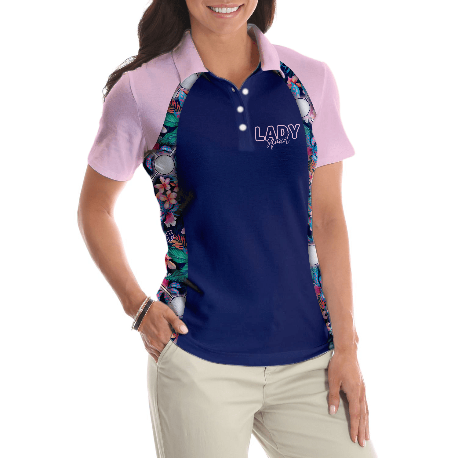 Golf Women Polo Shirt, Flowers Tropical Dream And Golf Women Polo Shirts, Golfing Gift For Female Golfers, Ladies, Golf Lovers - Amzanimalsgift