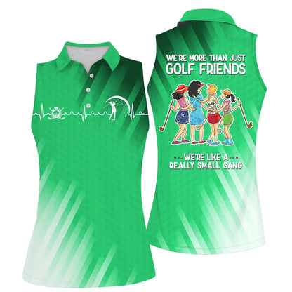 Golf Women Polo Shirt, Golf Friends Nice Shot Team Heartbeat Multicolor Women Polo Shirt - Gift For Mother's Day, Golfers, Female, Golf Lover - Amzanimalsgift