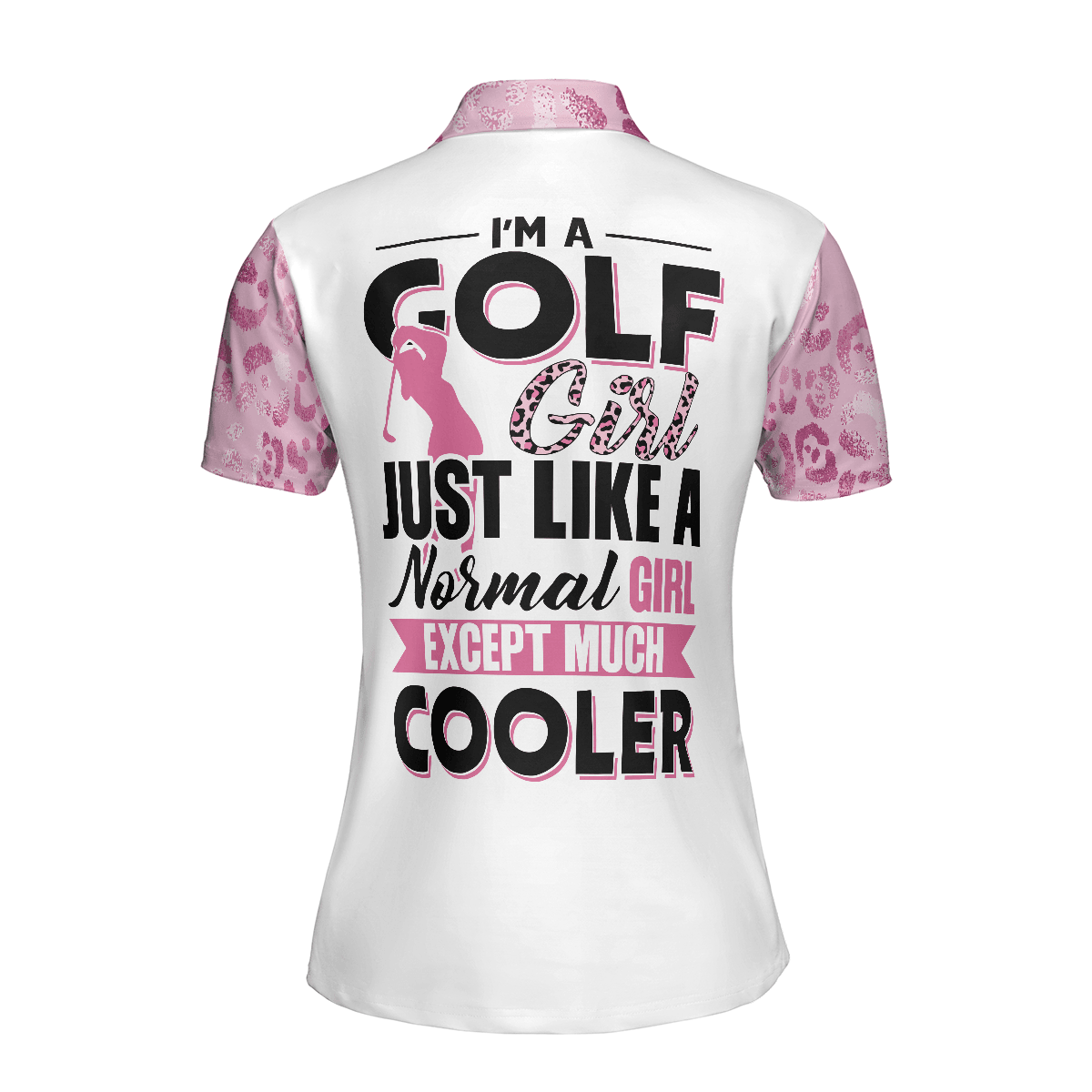 Golf Women Polo Shirt, Golf Girls Are Cooler Leopard Pink Argyle Pattern Women Polo Shirts, Unique Gift For Female Golfers, Ladies, Golf Lovers - Amzanimalsgift