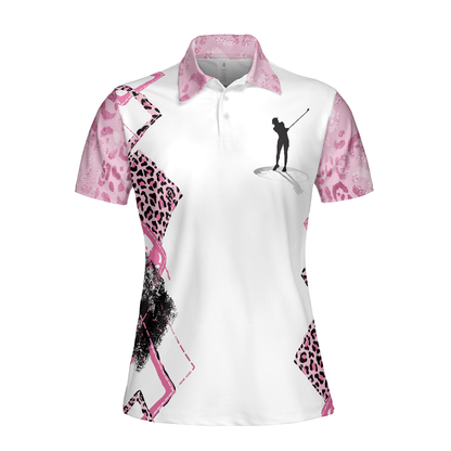 Golf Women Polo Shirt, Golf Girls Are Cooler Leopard Pink Argyle Pattern Women Polo Shirts, Unique Gift For Female Golfers, Ladies, Golf Lovers - Amzanimalsgift