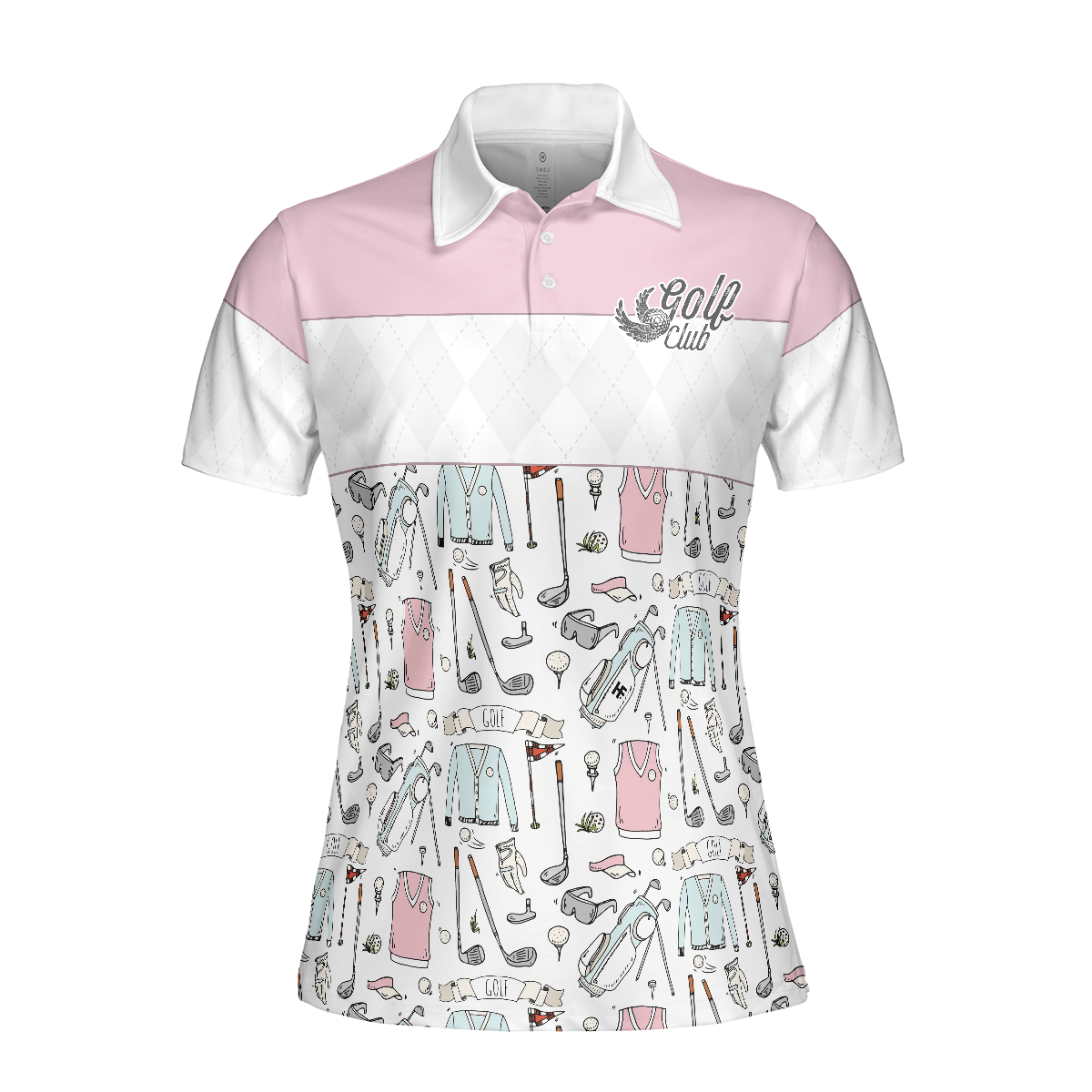 Golf Women Polo Shirt, Golf Life In Pink, Golf Pattern Women Polo Shirts, Gift For Ladies, Team Female Golfers, Golf Lovers - Amzanimalsgift