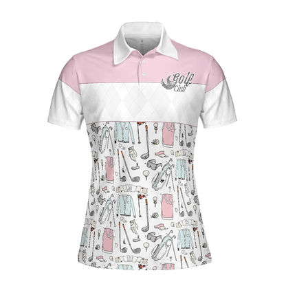 Golf Women Polo Shirt, Golf Life In Pink, Golf Pattern Women Polo Shirts, Gift For Ladies, Team Female Golfers, Golf Lovers - Amzanimalsgift