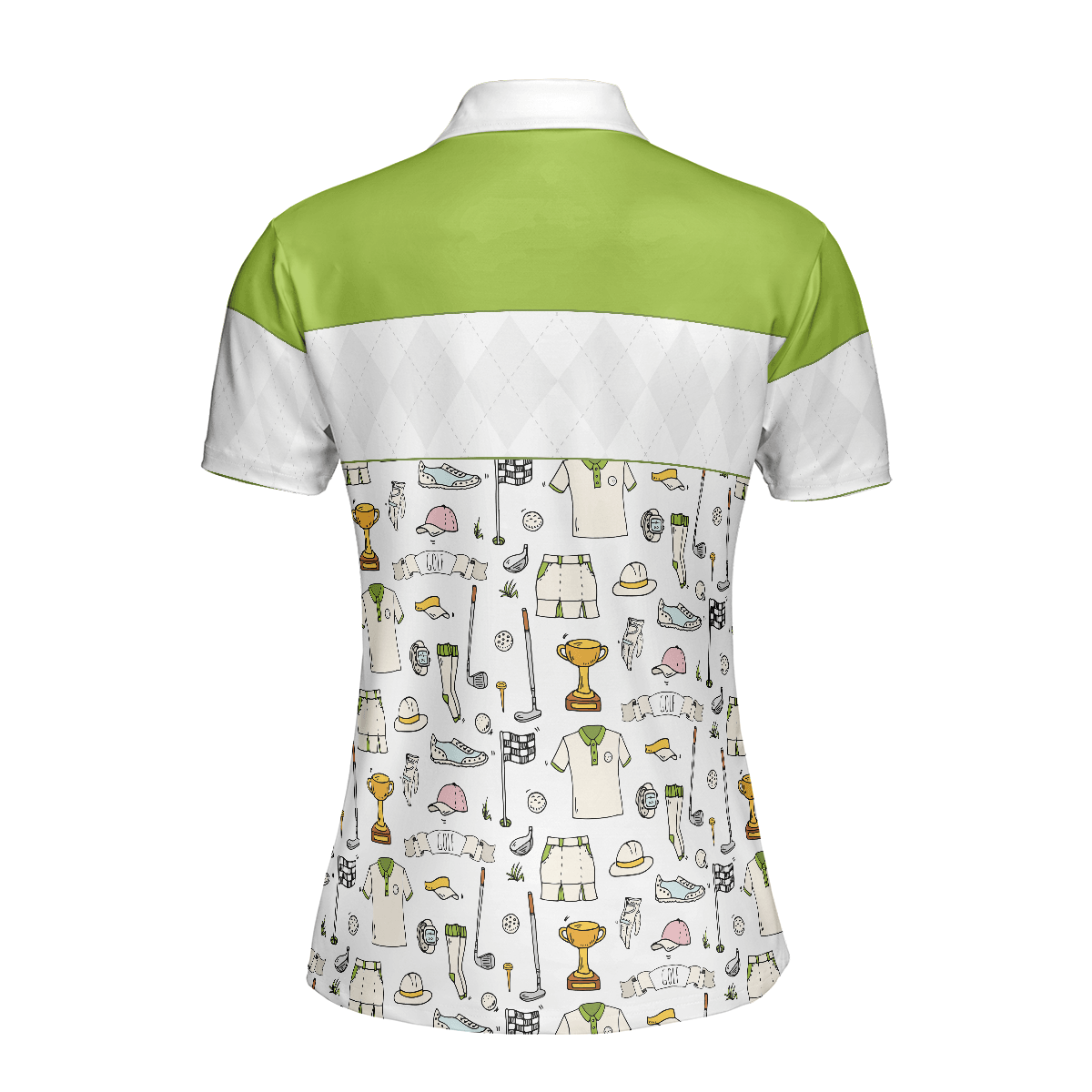Golf Women Polo Shirt, Golf Pattern, Golf Life In Green Women Polo Shirts, Gift For Ladies, Team Female Golfers, Golf Lovers - Amzanimalsgift