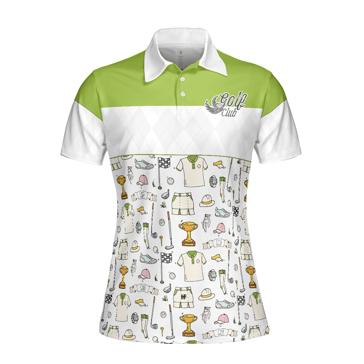 Golf Women Polo Shirt, Golf Pattern, Golf Life In Green Women Polo Shirts, Gift For Ladies, Team Female Golfers, Golf Lovers - Amzanimalsgift