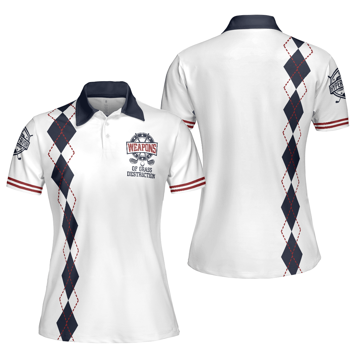 Golf Women Polo Shirt, Golf Weapons Of Grass Destruction Women Polo Shirts, Best Golfing Gift For Female Golfers, Ladies, Golf Lovers - Amzanimalsgift