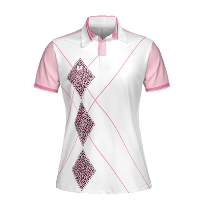 Golf Women Polo Shirt, Golfing Forever Housework Whenever, Leopard Argyle Style Golf Women Polo Shirts, Gift For Female Golfers, Ladies, Golf Lovers - Amzanimalsgift