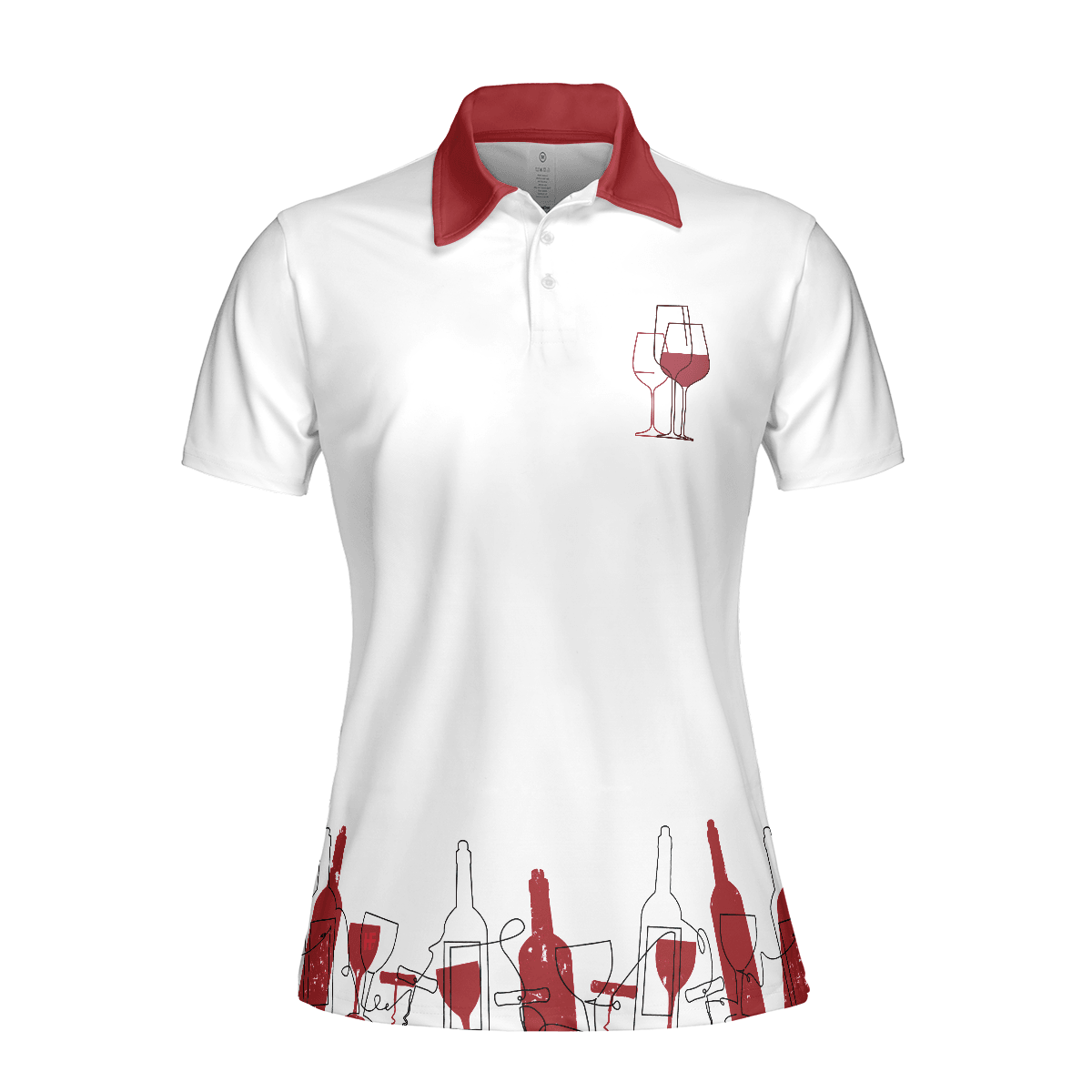 Golf Women Polo Shirt, Golfing From Nine To Wine White And Red Women Polo Shirts, Best Golf Gift For Wine Lovers, Female Golfers, Ladies, Golf Lovers - Amzanimalsgift