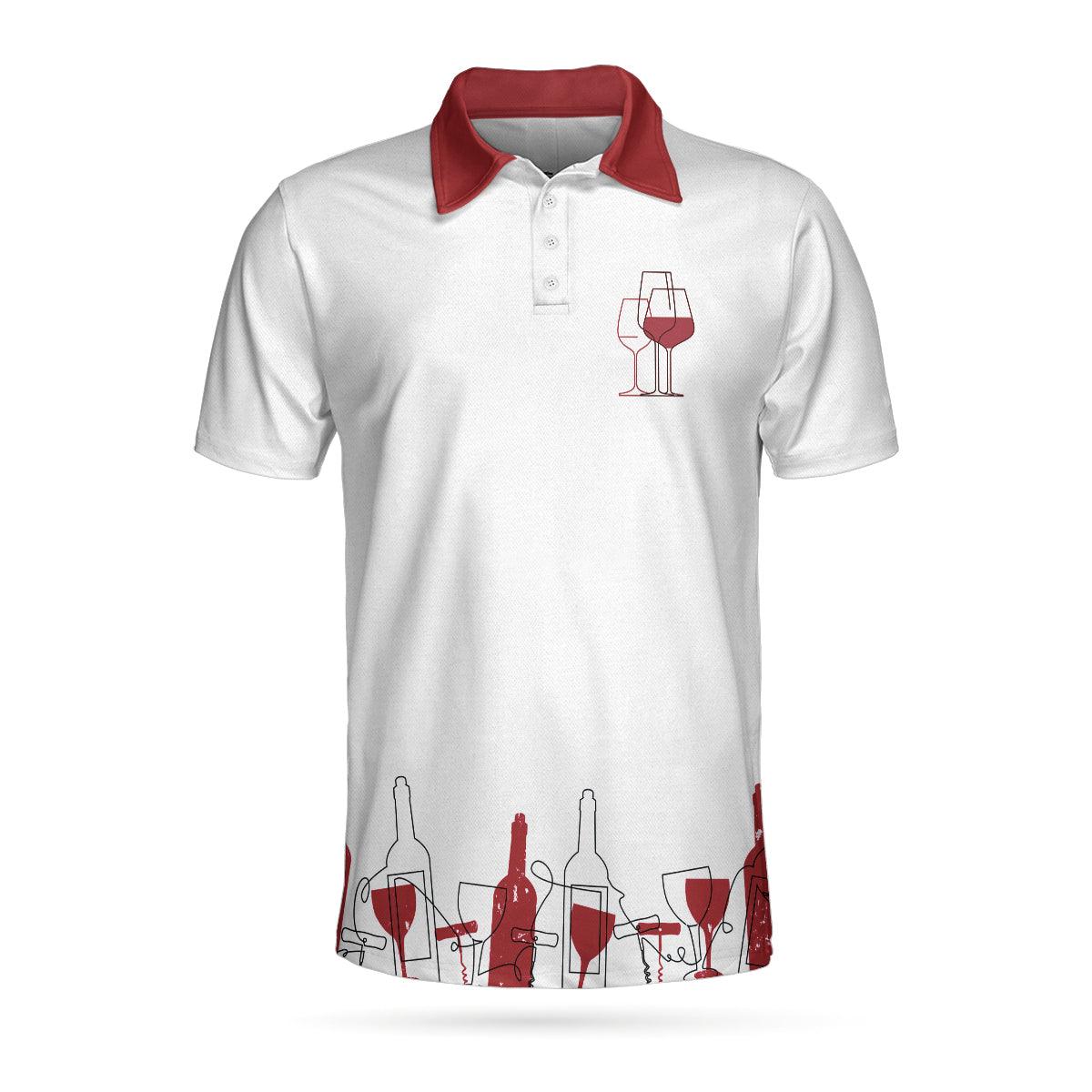 Golf Women Polo Shirt, Golfing From Nine To Wine White Red Women Polo Shirts, Best Golf Gift For Wine Lovers, Female Golfers, Ladies, Golf Lovers - Amzanimalsgift