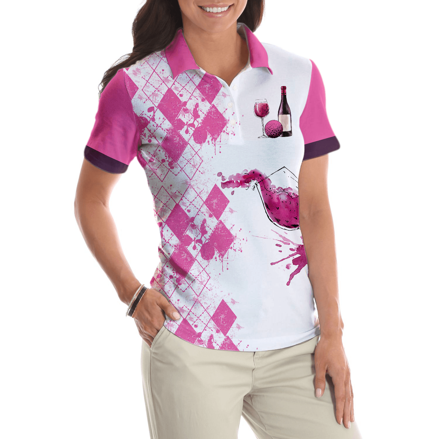 Golf Women Polo Shirt, Golfing Solves Most Of My Problems Drinking Solves The Rest, Golfing And Drinking Women Polo Shirts, Gift For Golfers, Ladies - Amzanimalsgift