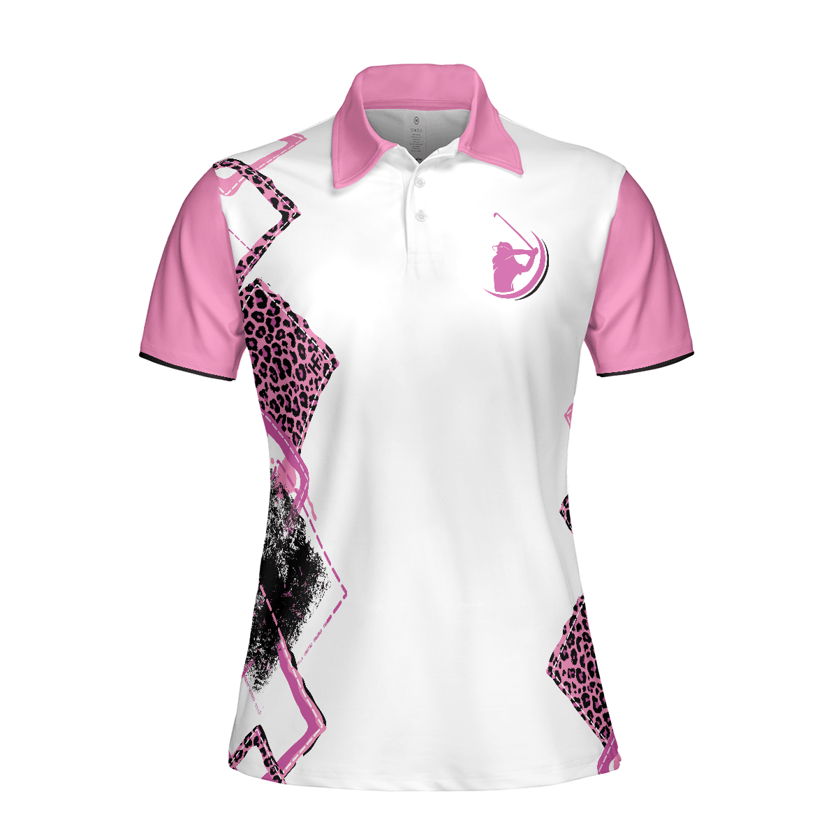 Golf Women Polo Shirt, Grip It Rip It Sip It, Pink Leopard Pattern Golf Women Polo Shirts, Unique Golf Gift For Ladies, Golfers, Golf Sport Lovers - Amzanimalsgift