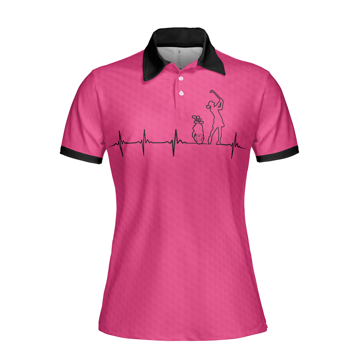 Golf Women Polo Shirt, Heartbeat Golf Lady Pink Golf Women Polo Shirts, Best Cool Gift For Golfers, Golf Lovers, Ladies - Amzanimalsgift