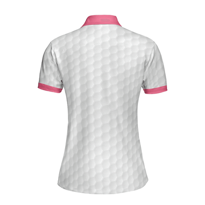 Golf Women Polo Shirt, Heartbeat Golfer White And Pink Golf Women Polo Shirts, Best Cool Gift For Golfers, Golf Lovers, Ladies - Amzanimalsgift